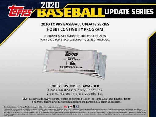 2020 Topps Update Series Hobby Baseball
