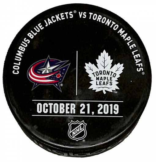 Blue Jackets vs Leafs Puck - October 21, 2019