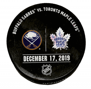 Sabres vs Leafs Puck - December 17, 2019