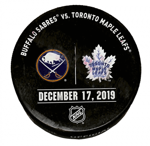 Sabres vs Leafs Puck - December 17, 2019
