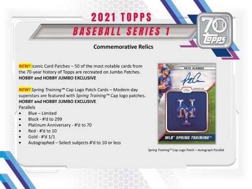 2021 Topps Series 1 Jumbo Hobby Baseball Box