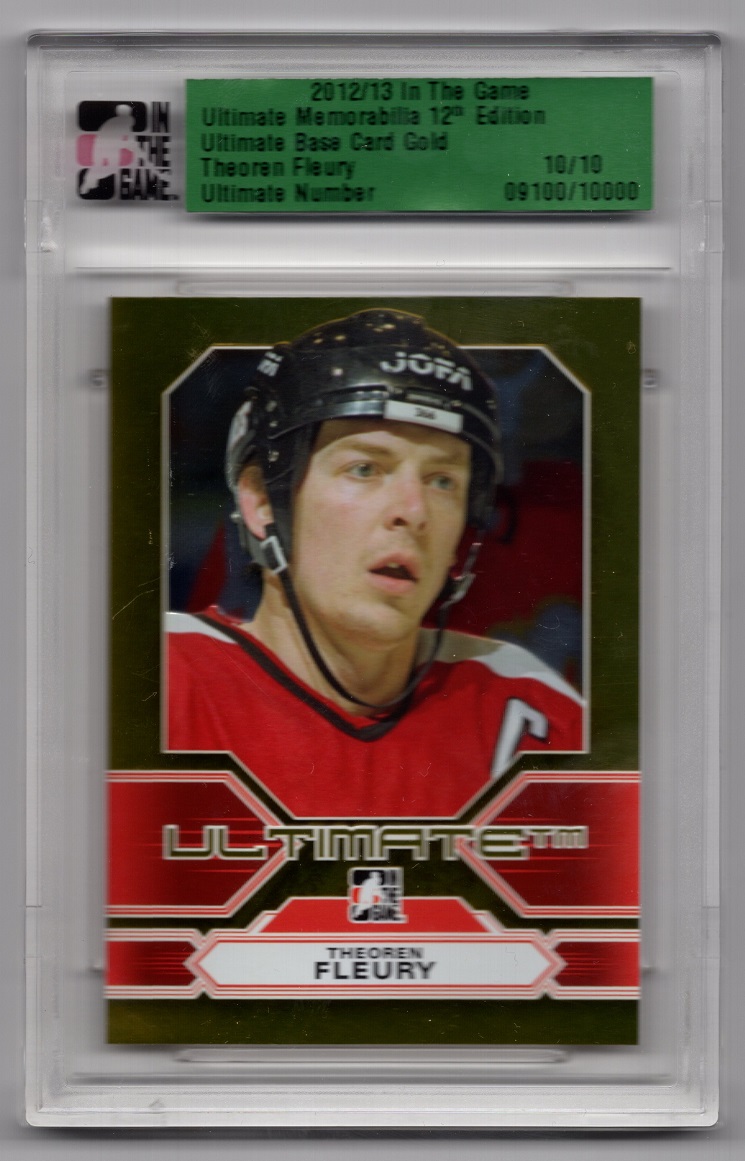 2012-13 ITG Ultimate 12th Edition Gold Base Theoren Fleury 10/10