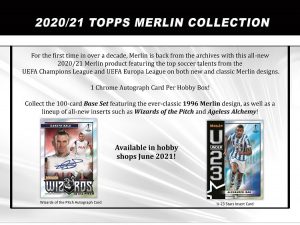 2021 Topps Champions League Merlin Chrome UEFA Soccer Hobby Box