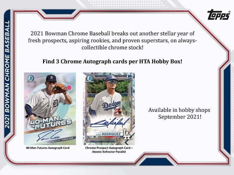 2021 Bowman Chrome Hobby Jumbo Baseball Box