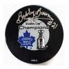 Bobby Baun Autographed Puck Toronto Maple Leafs