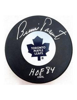 Bob Parent Autographed Puck Toronto Maple Leafs