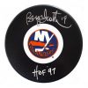Bryan Trottier Autographed Puck New York Islanders
