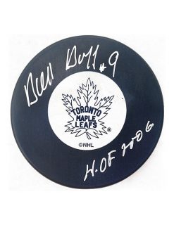 Dick Duff Autographed Puck Toronto Maple Leafs
