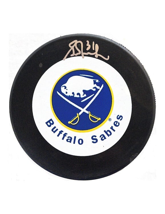 Grant Fuhr Autographed Puck Buffalo Sabres