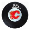 Grant Fuhr Autographed Puck Calgary Flames