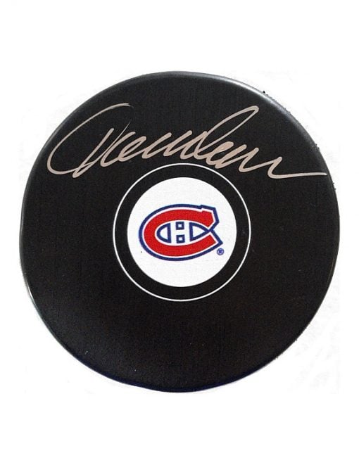 Jacques Lemaire Autographed Puck Montreal Canadiens