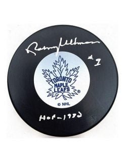 Norm Ullman Autographed Puck Toronto Maple Leafs