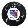 Pat LaFontaine Autographed Puck New York Rangers