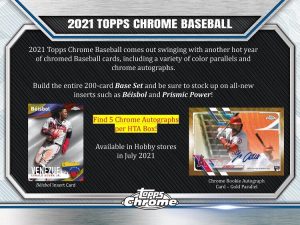 2021 Topps Chrome Hobby Jumbo Baseball Box