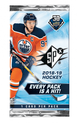 2018-19 Upper Deck SPx Hockey Hobby Pack