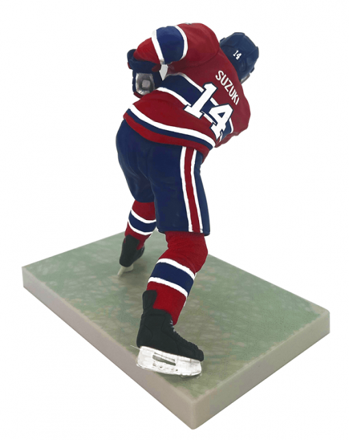 2021-22 PSA Nick Suzuki Montreal Canadiens 6" Action Figure - Back