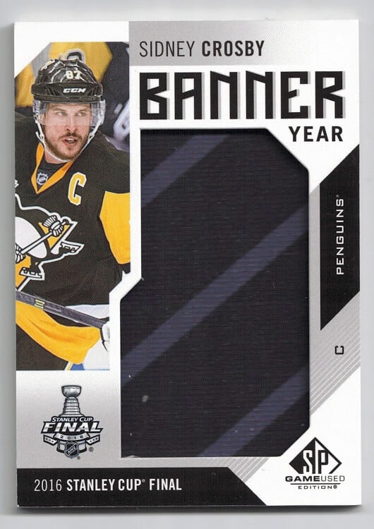 2016-17 Upper Deck SP Game Used Banner Year Stanley Cup Finals Sidney Crosby