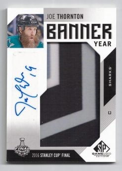 2016-17 Upper Deck SP Game Used Banner Year Stanley Cup Finals Auto Joe Thornton Group B