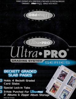Ultra Pro Beckett/MNT Graded Slab Pages (10 Count Box)