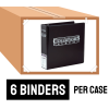 ULTRA PRO 3-RING 3IN. BLACK COLLECTOR BINDER CASE (6 BINDERS)