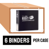 ULTRA PRO 3-RING 3IN. BLACK HOCKEY COLLECTOR BINDER CASE (6 BINDERS)