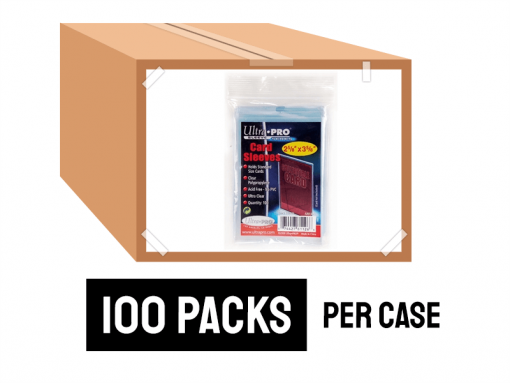 ULTRA PRO SOFT CARD SLEEVES 100 COUNT CASE (100 PACKS)