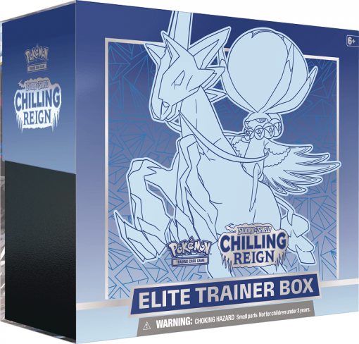 Pokemon Sword & Shield Chilling Reign Ice Rider Calyrex Elite Trainer Box