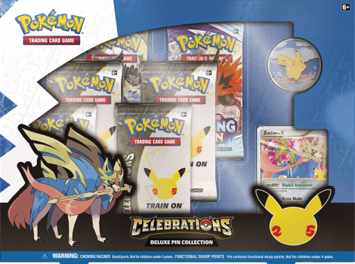 Pokemon Celebrations Collection Deluxe Pin Collection Zacian LV.X