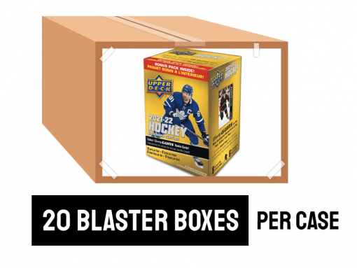 21-22 Upper Deck Extended Blaster Case - 20 Blaster Boxes per case
