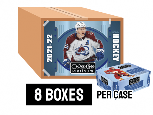 21-22 Upper Deck O-Pee-Chee Platinum Hockey Hobby Case - 8 boxes per case
