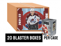 21-22 Upper Deck O-Pee-Chee Platinum Blaster Case- 20 blaster boxes per case