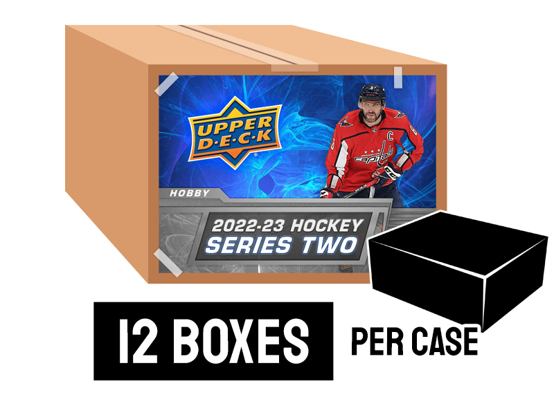 202223 Upper Deck Series 2 Hockey Hobby Case (12 Boxes) CloutsnChara