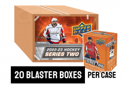 22-23 Upper Deck Series 2 Retail Hockey Blaster Box Case - 20 blaster boxes per case
