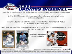 2022 Topps Chrome Updates Baseball