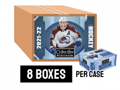 21-22 O-Pee-Chee Platinum Hockey Hobby Case - 8 boxes per case