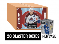 21-22 O-Pee-Chee Platinum Hockey Blaster Case - 20 blaster boxes per case