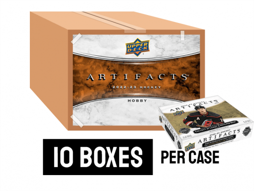 2022-23 Upper Deck Artifacts Hockey Hobby Case (10 Boxes)