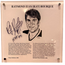 Ray Bourque Autographed HOF 9