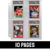 Ultra Pro PSA Graded Slab Pages - Pack of 10 pages