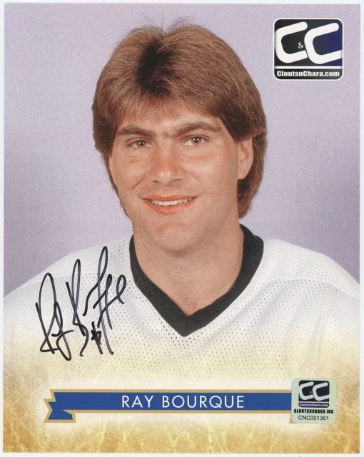 Ray Bourque Autographed 8 x 10 Boston Bruins Photo