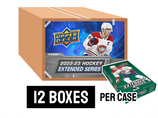 22-23 Upper Deck Extended Hockey Hobby Box Case - 12 boxes per case