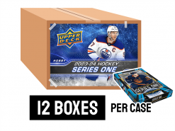 23-24 Upper Deck Series 1 Hockey Hobby Box Case - 12 boxes per case