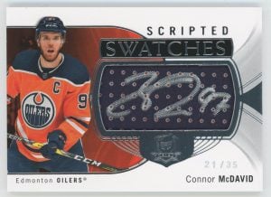 20-21 Upper Deck The Cup Scripted Swatches Connor McDavid