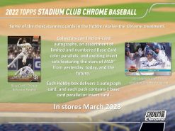 2022 Topps Stadium Club Chrome Baseball