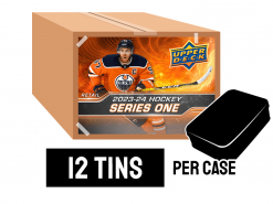 22-23 Upper Deck Series 1 Retail Hockey Tin Case - 12 tins per case
