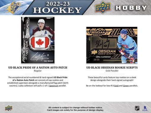 2022-23 Upper Deck SPx