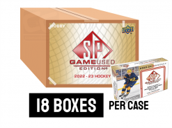 22-23 Upper Deck SP Game Used Hobby Hockey Box Case - 18 boxes per case
