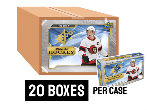 22-23 Upper Deck SPx Hobby Hockey Box Case - 20 boxes per case