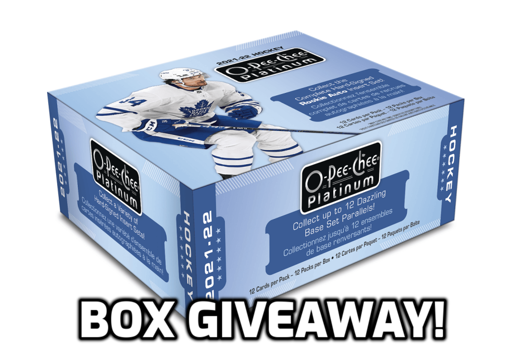 21-22 Upper Deck OPC Platinum Box Giveaway