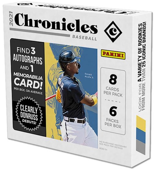 2021 Panini Chronicles Hobby Baseball Box